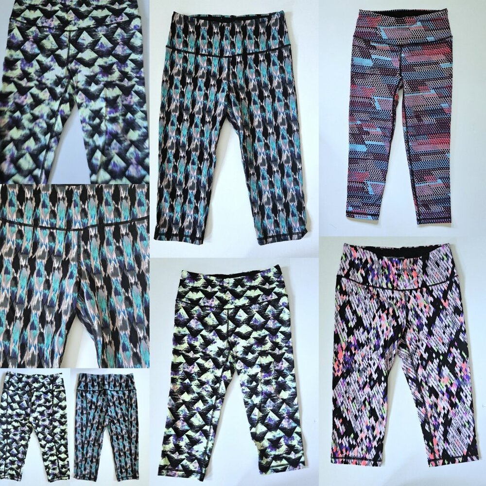 Victoria’s Secret VSX S Knockout Crop Capri Leggings Lot 4 Pair